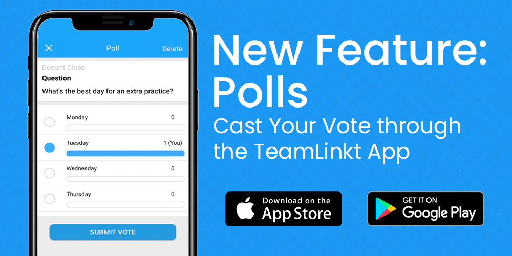 teamlinkt app feature polls