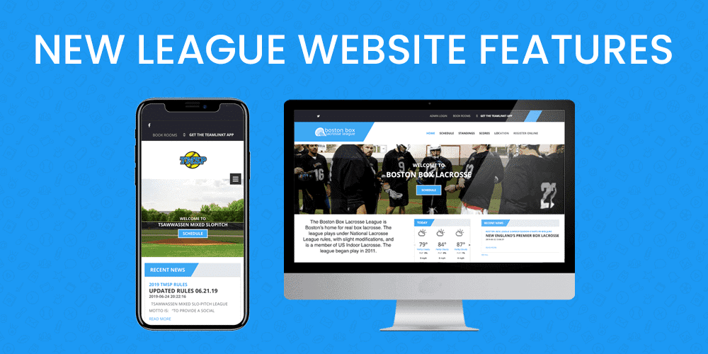 New League Website Features!