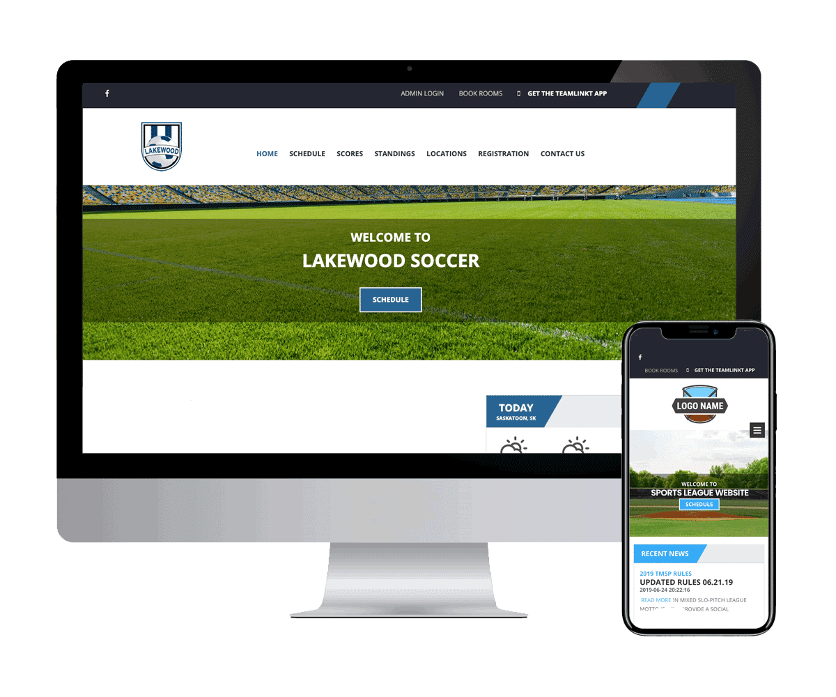 teamlinkt soccer league association website