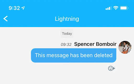 Delete Chat Message
